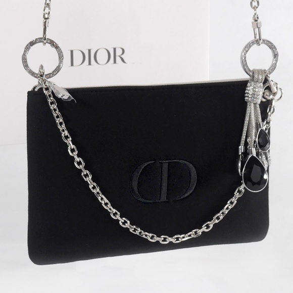 DIOR Crossbody Bag Black Clutch NEW BOX - Picture 4 of 7